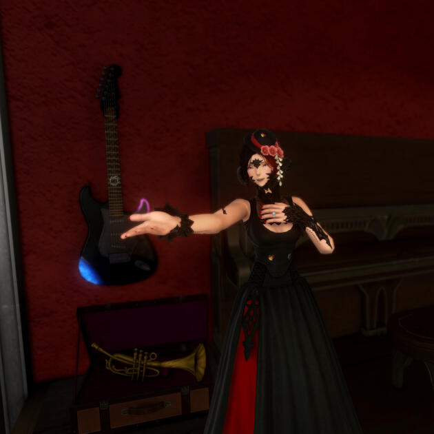 Phoenicia had a childhood dream of becoming 'everyone's friend' in the manner of her idol - a lounge matron from an old Garlean silent film, in fine gowns, swanning about a speakeasy.