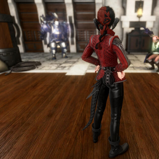 Phoe mastered arcanima, field medicine, and battlefield tactics early in her years in Eorzea, and has a storied military career. She still occasionally tutors people in strategy.