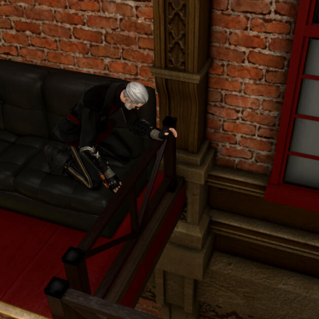 The gunner had to flee his captain after his experiments in adderstone-powered flying guns blew a hole in the ship. This was how he met Tribe.