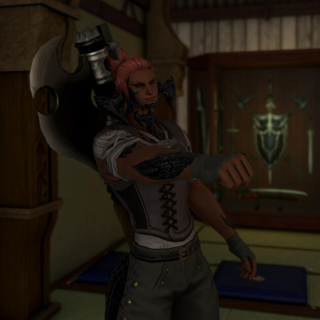 Khuddu is the joint fifth eldest, and the most connected to his heritage. In this case that means he is a quintessential Xaela man, right down to the self-assurance and aggression. He is a mettled Steppe warrior, & the recruiter & Captain of the Sparrows.