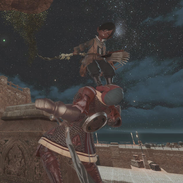 In fact, she has recently gone on such a spree of crime that even her family considers a bit much that they have told her to get out of Thanalan and lay low. She doesn't, however, listen well to authority, even if it comes from her folks...